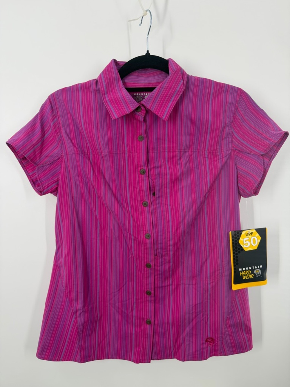 NWT Mountain Hardwear Trailend Striped Collared Button Down Shirt